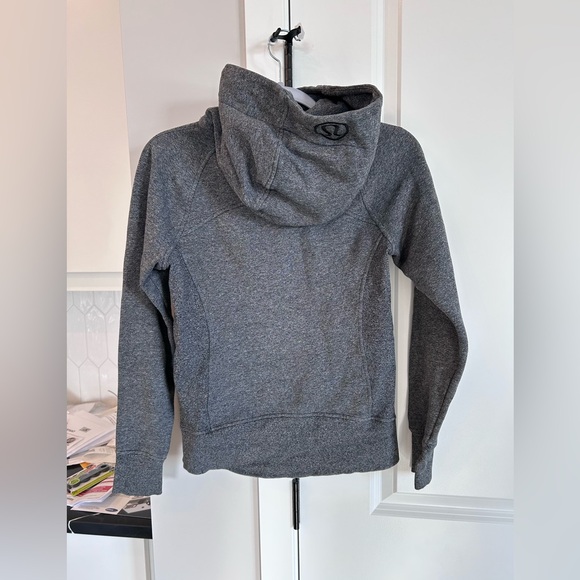 Lululemon Scuba Hoodie Heathered Speckled Black Women’s Size 4 - Picture 4 of 8